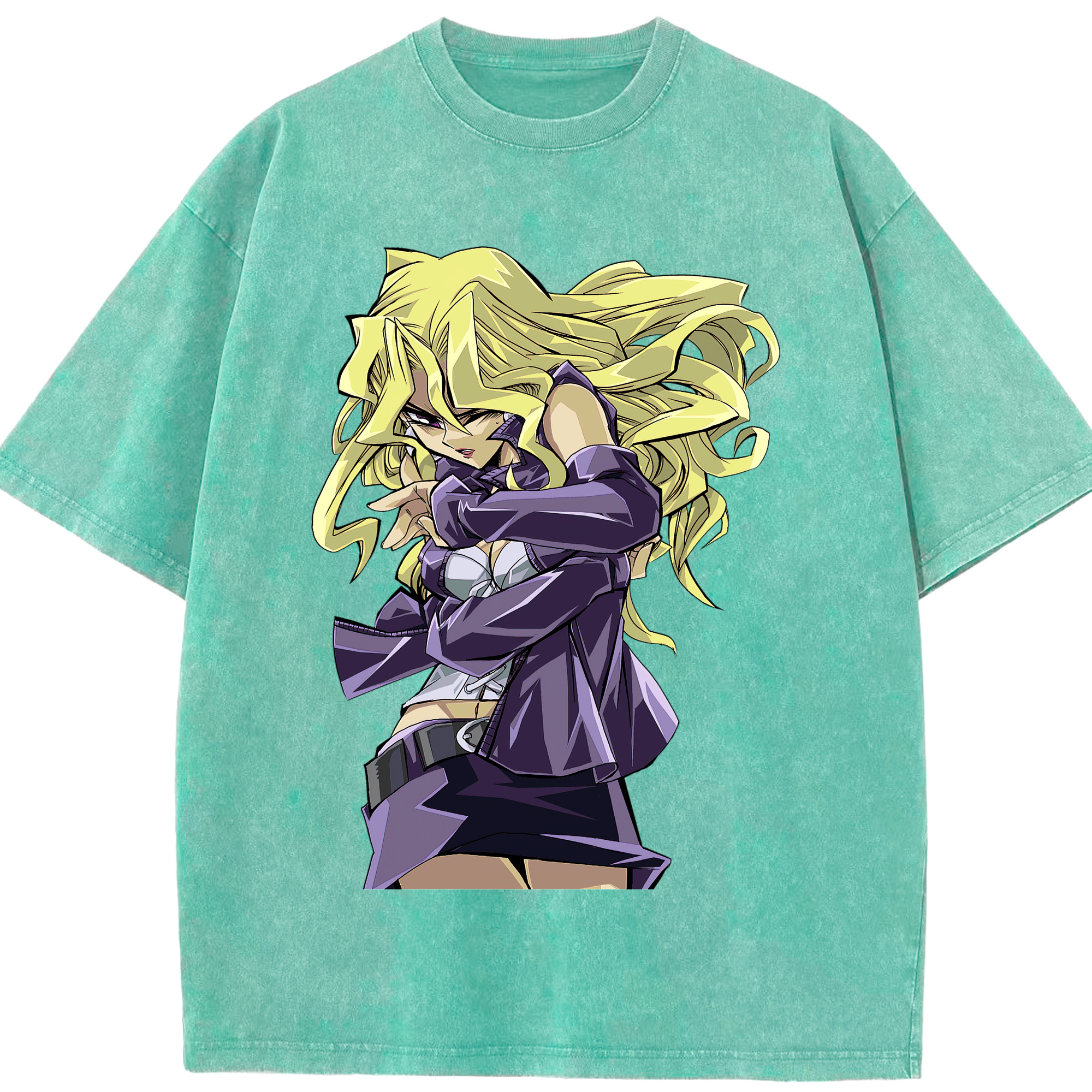 （画像用） 遊☆戯☆王 Yu-Gi-Oh! 綿100% ヴィンテージ風 半袖Tシャツ（フロントプリント）